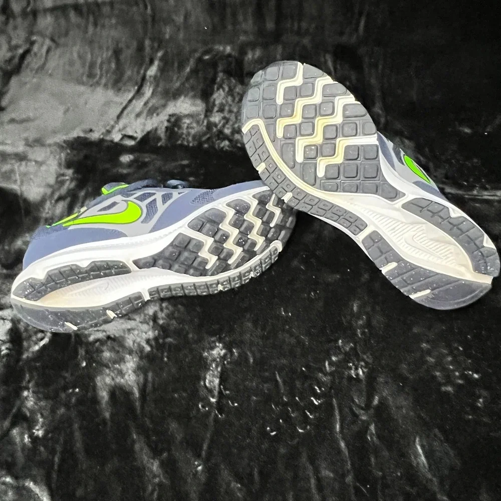Nike Downshifter 6 684979-403 Boys 7‎ Running Shoes Green Gray Athletic Sneakers